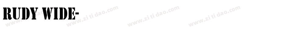 Rudy Wide字体转换
